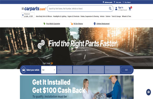 Mẫu thiết kế website phụ tùng ô tô đẹp mắt, ấn tượng